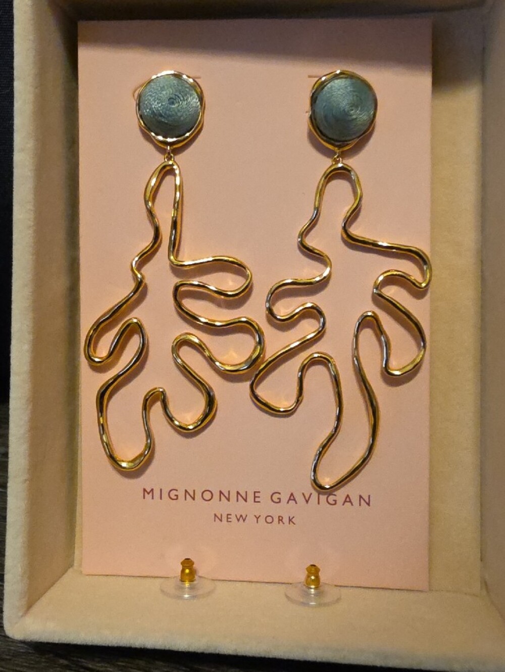 Mignonne Gavigan Abrielle Drop Gold Earrings (Never Worn)